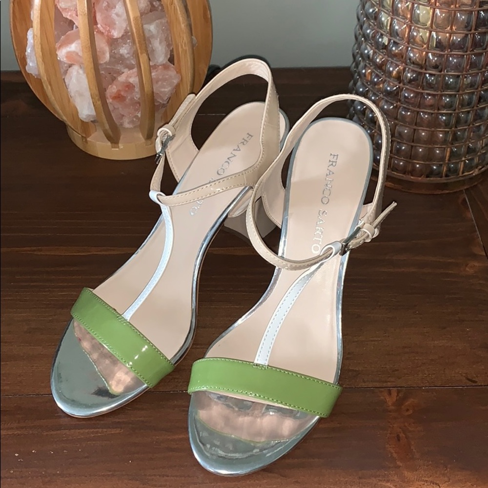 Franco Sarto chunky heel strapped sandal high heel